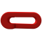 Plastic barrier chain links | chain link | 6 mm thick | red